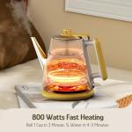 Hazel Quinn Retro Electric Kettle - 1L, Cordless