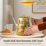 Hazel Quinn Retro Electric Kettle - 1L, Cordless