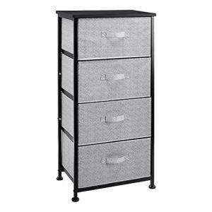 Amazon Basics Black 4-Drawer Storage Organizer Unit