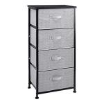 Amazon Basics Black 4-Drawer Storage Organizer Unit
