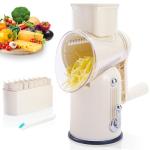 Manual Rotary Cheese Grater with 5 Blades