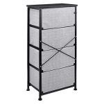 Amazon Basics Black 4-Drawer Storage Organizer Unit