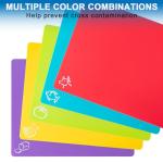 Set of 5 Colorful Non-Slip Cutting Board Mats