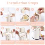 Manual Rotary Cheese Grater with 5 Blades