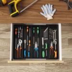 Expandable Cooking Utensil Drawer Organizer in Black