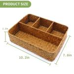 Wicker Tea Bag and Sugar Packet Organizer