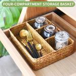 Wicker Tea Bag and Sugar Packet Organizer