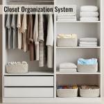 Set of 8 Woven Storage Baskets - Brown