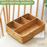 Wicker Tea Bag and Sugar Packet Organizer