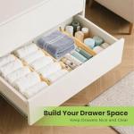 Adjustable Bamboo Drawer Dividers – 4 Pack