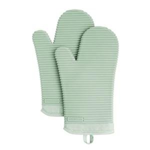 KitchenAid Silicone Oven Mitts 2-Pack, Pistachio