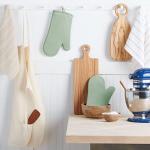 KitchenAid Silicone Oven Mitts 2-Pack, Pistachio