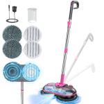 Cordless Electric Spin Mop with Water Sprayer