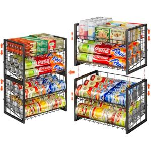 Stackable Can Rack Organizer - 2 Pack