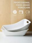 YHOSSEUN Large White Serving Bowls with Handles