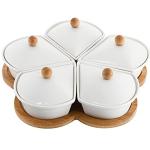 Ceramic Serving Dishes with Lids and Dipping Bowls