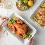 YHOSSEUN Large White Serving Bowls with Handles