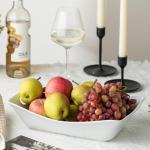 YHOSSEUN Large White Serving Bowls with Handles