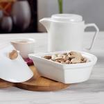 Ceramic Serving Dishes with Lids and Dipping Bowls