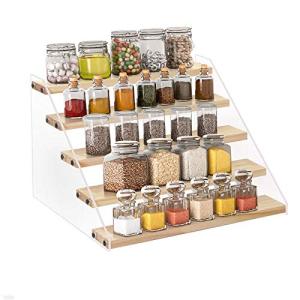 VAEHOLD 5-Tier Wooden Spice Rack Organizer