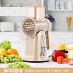 SUSTEAS Rotary Cheese Grater and Vegetable Shredder