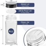 Spice Rack Organizer with 28 Empty Jars