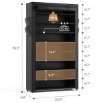 LANTEFUL 10-Tier Tall Shoe Rack Organizer