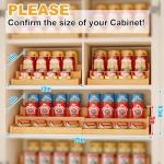 Expandable Bamboo Can Organizer for Pantry Storage