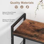 4-Tier Adjustable Metal Shoe Rack with Wooden Top