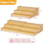 Expandable Bamboo Can Organizer for Pantry Storage