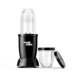 Magic Bullet® Blender Set, 7-Piece Set, 250W Blender and Food Processor, 2 Blending Cups, Cross Blade, Compact Design, Smoothies, Sauces, Silver, MBR-0701AK