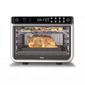 Ninja Air Fryer & Toaster Oven | Foodi Series, XL Pro Air Oven Kitchen Countertop Convection | 10-in-1 Functions | Fits a 5-lb Chicken & Sheet Pan of Vegetables | 1800 Watts | Stainless Steel | DT201