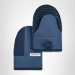 KitchenAid Beacon Two-Tone Non-Slip Mini Oven Mitt Set, Navy/Ink, 5.5"x8", 2 Piece