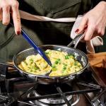 HexClad Hybrid Nonstick 8-Inch Frying Pan, Stay-Cool Handle, Dishwasher-Friendly, Oven-Safe Up to 900°F, Induction Ready, Compatible with All Cooktops