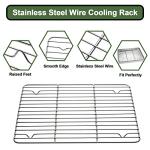 EWFEN Baking Set: Stainless Steel Sheet Pan with Cooling Rack & Silicone Mat Set, Multi-Size (3 Sheets + 3 Racks + 3 Mats), Warp Resistant & Heavy Duty, Easy Clean