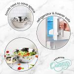 WHYSKO Meal Prep Stainless Steel Mixing Bowl (5-Piece Set) Home, Refrigerator, and Kitchen Food Storage Organizers | Ecofriendly, Heavy Duty, No Lids