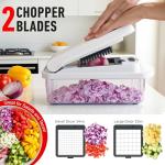 Mueller The Real Original Pro Chopper since 2013 Vegetable Chopper Mandoline Slicer, 8 Blade Food Veggie Chopper Onion Vegetable Cutter with Container, Kitchen Gadgets & Essentials, (10 in 1)
