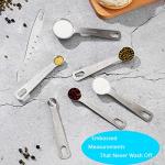 AIKEXIN 20-Piece Measuring Cups and Spoons Set, Nesting Stainless Steel Measuring Cups Spoons with Plastic Measuring Cup for Dry and Liquid Ingredients, Kitchen Cooking & Baking Gadgets