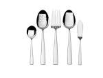 Mikasa Everett 101-Piece Flatware Set for 12, 18/10 Stainless Steel Cutlery with Complete Service and Serving Pieces, Sleek and Durable Design