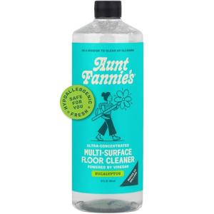 Aunt Fannie's Ultra Concentrated Floor Cleaner Vinegar Wash, Multi-Surface Solution For Mopping, Makes 16 Gallons, Eucalyptus Scent, 32 oz. (Pack of 1)