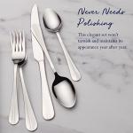 Pfaltzgraff Everyday Simplicity 53-Piece Stainless Steel Flatware Set, Service for 8