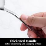 KINGSTONE Large Hostess Serving Utensils Set, 18/10 Stainless Steel Heavy Duty 10-inch Serving Utensils, Slotted Spoons, Forks, Tongs, Cake Pie Server for Buffet, Wedding, Party