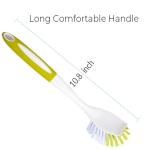 Dish Brush, Dish Scrubber & Kitchen Scrub Brush for Dishes, Pots, Pans, Sink, Cast Iron, Yellow-Green 3 Pack