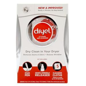 dryel At-Home Dry Cleaner Kit, New and Improved Formula with Rapid Refresh Technology, Gentle Laundry Care for Special Fabrics and Dry-Clean-Only Clothes, 5 Loads