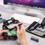 Repair Tool Kit for Nintendo Xbox PS5 PS4, 23 in 1 Triwing Screwdriver Set with T6 T8 T9 T10 Torx 3.8 4.5 Gamebit for Switch Joycon Gamecube Controller NES SNES N64 3DS