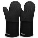 Extra Long Heat Resistant Silicone Oven Mitts
