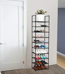 FIDUCIAL HOME 10 Tiers Shoe Rack 20-25 Pairs Sturdy Shoe Shelf