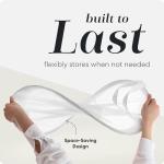 Handy Laundry Collapsible Mesh Pop Up Hamper with Wide Opening and Side Pocket - Breathable, Sturdy, Foldable, and Space-Saving Design for Clothes and Storage (White)