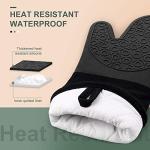 Extra Long Heat Resistant Silicone Oven Mitts