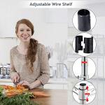 BestOffice | 4-Tier Wire Storage Shelves | 36x14x54 | Chrome | with Adjustable Racks | Heavy-Duty Metal Shelf, Holds Upto 1000 lbs | No-Tool Assembly | Ideal for Home & Garage Shelving